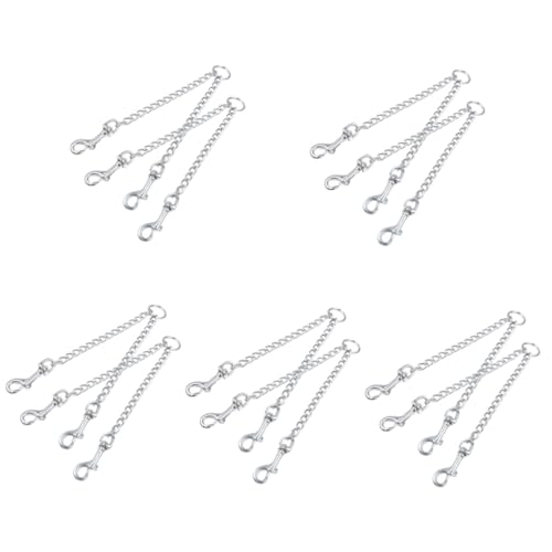 Kisangel 10 STK hundehalsband aus Metall hundetraining zubehör Hunde Trainings zubehör für Welpen Hundekette aus Metall Welpengeschirr Hundehalsbandclip Haustier Kisangel 10 STK hundehalsband aus Metall hundetraining zubehör Hunde Trainings zubehör für Welpen Hundekette aus Metall Welpengeschirr Hundehalsbandclip Haustier von Kisangel