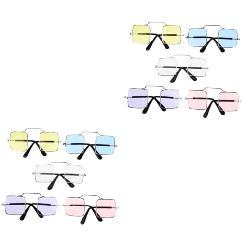 Kisangel 2 Sätze Brillen Parodie Hundebürste Spielzeug Für Katzen Hunde Lustige Katzenpflege Brille Zufällige Farbe 5 Stück * 2 Kisangel 2 Sätze Brillen Parodie Hundebürste Spielzeug Für Katzen Hunde Lustige Katzenpflege Brille Zufällige Farbe 5 Stück * 2 von Kisangel