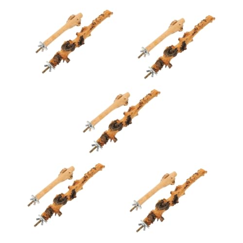Kisangel 10 STK Vogel Stehender Stock Kletterspielzeug Für Papageien Liebesvögel Barsch Liebe Vögel Sittich Barsch Käfig Vogelständer Holzspielzeug Vogel Stehende Stange Hölzern Massivholz Kisangel 10 STK Vogel Stehender Stock Kletterspielzeug Für Papageien Liebesvögel Barsch Liebe Vögel Sittich Barsch Käfig Vogelständer Holzspielzeug Vogel Stehende Stange Hölzern Massivholz von Kisangel