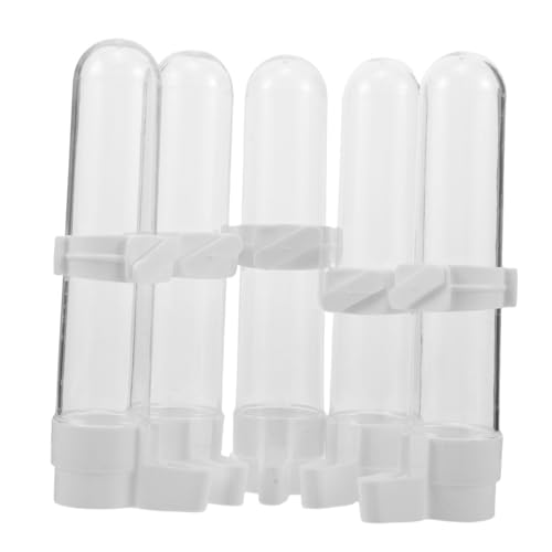 Kisangel 10 Stück Automatischer Wasserspender für Papageien Vogelkäfig Wassertränke Kunststoff Trinkflasche für Wellensittiche Nymphensittiche und Kleine Vögel Einfache Installation von Kisangel