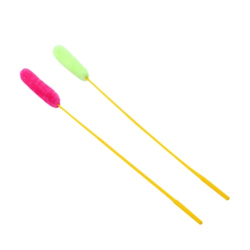 Kisangel 10stücke Teiliges Interaktives Katzenspielzeug Mit Plüsch-Stick Katzenangel Spaß-Teaser Für Kätzchen Fördert Gesundheit Und Aktivität Zufällige Farben von Kisangel