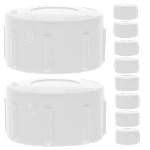 Kisangel Endkappen Aus PVC-Rohr 10er-Pack Einfach Zu Installierende Gewindekappen für Wasserrohre Sprinkler Pool- und Gartenschlauch-armaturen von Kisangel