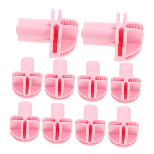 Kisangel 10 Stück Zubehör Für Katzenkäfigrollen Lenkrollen Kunststoff Radverbinder Lenkrollen Sockelhülsen Lenkrollenadapter Kleines Spinnrad Vogelkäfig Lenkrollenhülsen Rosa Abs von Kisangel