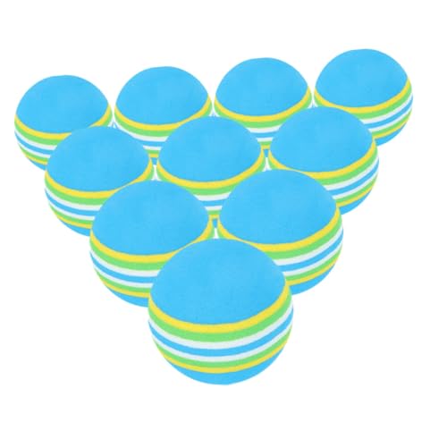 Kisangel 10 Stück farbige Kugeln Haustier Mini Katzenbälle Bälle für Katzen Schaumstoff-Übungsgolfbälle Üben Sie Golfbälle für den Hinterhof Bunte Golfbälle Eva Sky-Blue Kisangel 10 Stück farbige Kugeln Haustier Mini Katzenbälle Bälle für Katzen Schaumstoff-Übungsgolfbälle Üben Sie Golfbälle für den Hinterhof Bunte Golfbälle Eva Sky-Blue von Kisangel