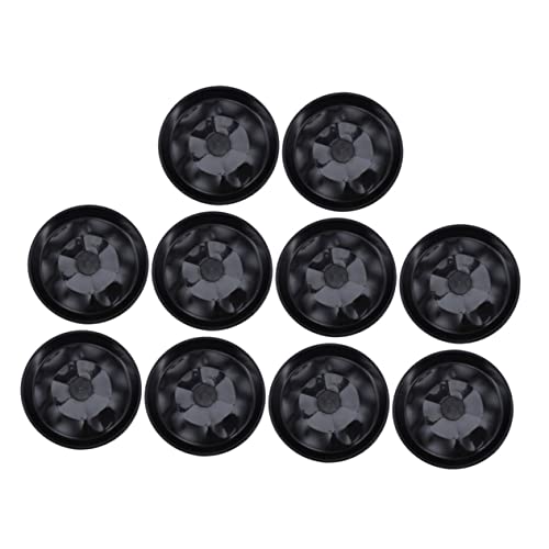 Kisangel 10St Blumentopf Tablett Pflanzen klare Töpfe Atmungsaktives Bonsai-Lochgitter Untersetzer für Gartentöpfe dreibein stativ stativzubehã¶r Wasserschale Gartentabletts Plastik Black von Kisangel