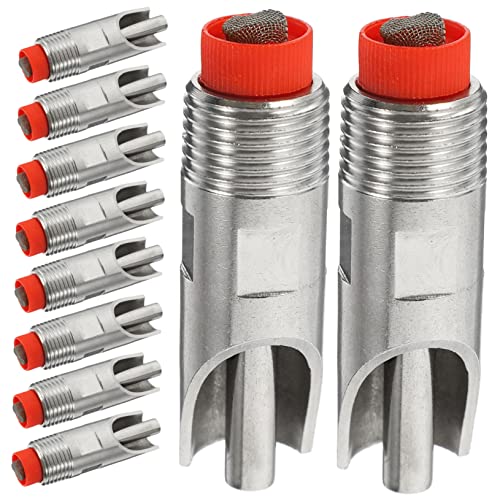 Kisangel 10 Stücke Automatische Vieh Tränke Schwein Trinker Edelstahl Wasser Feeder Für Bauernhof Kisangel 10 Stücke Automatische Vieh Tränke Schwein Trinker Edelstahl Wasser Feeder Für Bauernhof von Kisangel