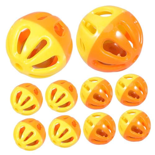 Kisangel 10Stücke Katzen Spielzeugbälle Aus Kunststoff Hohle Zweifarbige Glöckchen Bälle Für Katzen Und Jagen Zufällige Kisangel 10Stücke Katzen Spielzeugbälle Aus Kunststoff Hohle Zweifarbige Glöckchen Bälle Für Katzen Und Jagen Zufällige von Kisangel