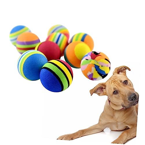 Kisangel 10stück Eva Kauspielzeug Bälle Für Hunde Zahnreinigungsball Für Welpen Langlebig Und Robust Für Interaktives Spiel Und Training Für Kleine Bis Mittelgroße Hunde von Kisangel