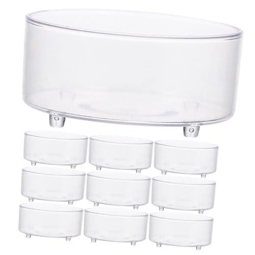 Kisangel Futternapf für Reptilien Aus Massivem Acryl 10er-Set Wassernapf für Schildkröten Terrarium-futternapf Kisangel Futternapf für Reptilien Aus Massivem Acryl 10er-Set Wassernapf für Schildkröten Terrarium-futternapf von Kisangel