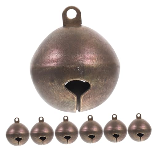 Kisangel 10st Ziegenkupferglocke Armband Glocke Selber Machen Kranzglocken Selber Machen Zubehör Für Haustieranhänger Kätzchenhalsbandglocke Kranz Glocken Weihnachtsbaumglocken Coffee von Kisangel