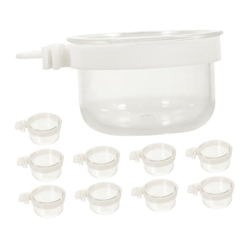 Kisangel 10stücke Teiliges Vogel-Futter Und Wassernäpfe Für Käfige Hängende Futterschalen Für Papageien Sittiche Hühner Und Andere Vögel Einfach Zu Montieren Und Vielseitig von Kisangel