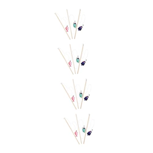 Kisangel 4er-Sets Interaktives Katzenspielzeug Katzen-Teaser-Stick Mit Feiner Verarbeitung Für Gesundheit Und Spaß 3 Stück * 4 Kisangel 4er-Sets Interaktives Katzenspielzeug Katzen-Teaser-Stick Mit Feiner Verarbeitung Für Gesundheit Und Spaß 3 Stück * 4 von Kisangel