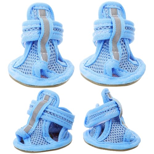 Kisangel 12 STK Haustier-Sandale rutschfeste Turnschuhe Hundeschuhe Hunde Schuhe Dog Shoes Sandalen Pfote Haustierzubehör Haustierschuhe Gittergewebe wasserfeste Schuhe Haustier Hund Schutz Kisangel 12 STK Haustier-Sandale rutschfeste Turnschuhe Hundeschuhe Hunde Schuhe Dog Shoes Sandalen Pfote Haustierzubehör Haustierschuhe Gittergewebe wasserfeste Schuhe Haustier Hund Schutz von Kisangel