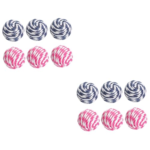 Kisangel 12 STK Haustier Spielzeug Katzenknotenball Spielzeug für Haustiere Kitten kätzchen Spielzeuge Katze Molar Spielzeug Ballspielzeug für Katzen kauen Halteball Pet-Ball Katzenball Kisangel 12 STK Haustier Spielzeug Katzenknotenball Spielzeug für Haustiere Kitten kätzchen Spielzeuge Katze Molar Spielzeug Ballspielzeug für Katzen kauen Halteball Pet-Ball Katzenball von Kisangel