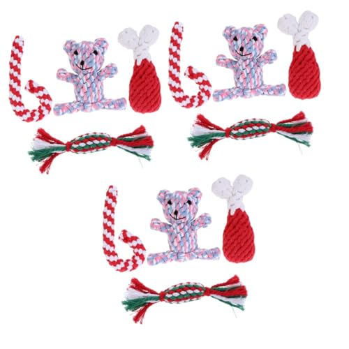 Kisangel 12 STK Haustier Weihnachtsspielzeug Seilspielzeug für Hunde Haustier Beißspielzeug Interactive Dog Toys kauspielzeug welpe Spielzeuge Plüschtier Zahntrainingsspielzeug Backenzahn Kisangel 12 STK Haustier Weihnachtsspielzeug Seilspielzeug für Hunde Haustier Beißspielzeug Interactive Dog Toys kauspielzeug welpe Spielzeuge Plüschtier Zahntrainingsspielzeug Backenzahn von Kisangel