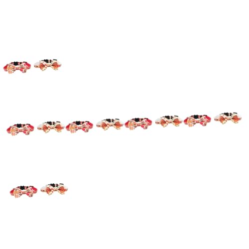 Kisangel 12 STK Haustierhalsband Halskette Mit Katzenband Katzenbedarf Haustierzubehör Haustier Hundehalsband Pet- -Kette Hundehalsband Aus Nylonband Katzenzubehör Krawatte Plastik von Kisangel