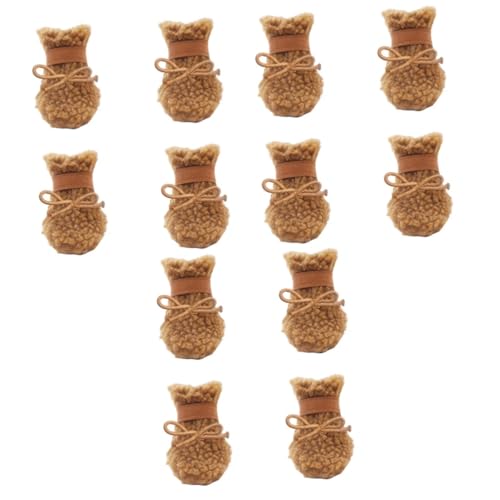Kisangel 12 STK Hundeschuhe Schneestiefel Atmungsaktiver Pfotenschutz Hundestiefel Für Kleine Hunde Schneeschuhe Für Haustiere Haustierstiefel Hund Kurze Stiefel Hündchen Leder Überschuhe Kisangel 12 STK Hundeschuhe Schneestiefel Atmungsaktiver Pfotenschutz Hundestiefel Für Kleine Hunde Schneeschuhe Für Haustiere Haustierstiefel Hund Kurze Stiefel Hündchen Leder Überschuhe von Kisangel
