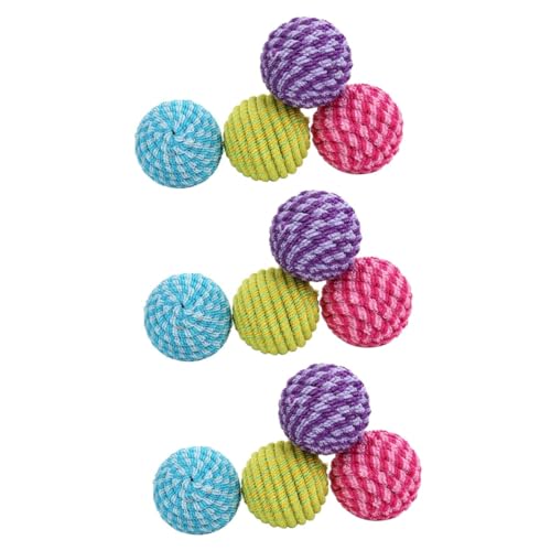 Kisangel 12stücke Teiliges Katzenspielzeug Mit Bunten Elastischen Bällen Interaktive Spielzeuge Für Katzen Fördert Bewegung Und Zahnpflege Farben Zufällig Für Kätzchen Und Katzen von Kisangel