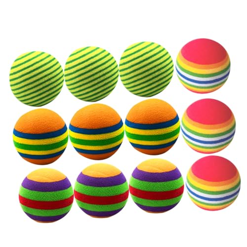 Kisangel 12 Stück Eva Spielbälle mit Streifenmuster Trainingsbälle für Katzen und Haustiere Langlebig für Indoor Übungen Designs Kisangel 12 Stück Eva Spielbälle mit Streifenmuster Trainingsbälle für Katzen und Haustiere Langlebig für Indoor Übungen Designs von Kisangel