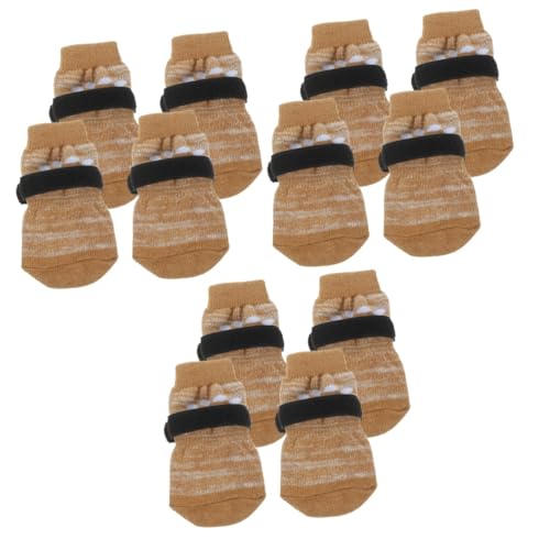 Kisangel 12 Stück Hundesocken Pfoten Welpenzubehör Austauschbare Haustiersocken Waschbare Haustiersocken Tragbare Warme Socken Welpenzubehör Hundezubehör Bezaubernde Pfotenschützer Kisangel 12 Stück Hundesocken Pfoten Welpenzubehör Austauschbare Haustiersocken Waschbare Haustiersocken Tragbare Warme Socken Welpenzubehör Hundezubehör Bezaubernde Pfotenschützer von Kisangel