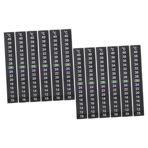 Kisangel 12St Temperaturaufkleber für Fischbecken Messgerät Poolthermometer Tank temperaturanzeige digital LCD Thermometer Temperaturgerät Thermometer-Aufkleberstreifen für Aquarium Papier Kisangel 12St Temperaturaufkleber für Fischbecken Messgerät Poolthermometer Tank temperaturanzeige digital LCD Thermometer Temperaturgerät Thermometer-Aufkleberstreifen für Aquarium Papier von Kisangel