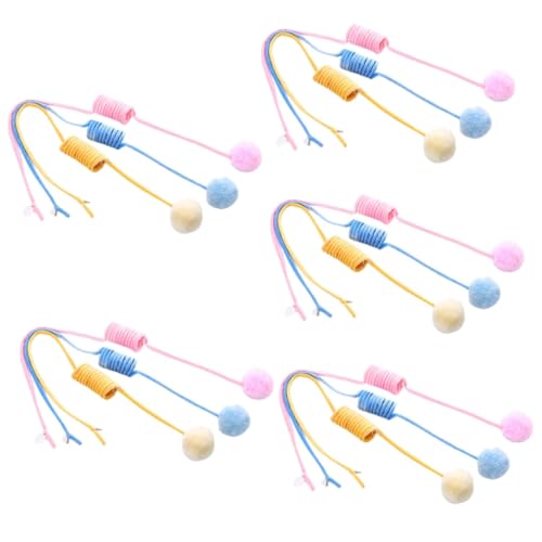 Kisangel 5 Sets Katzenspielzeug Plüschspielzeug für Katzen Neckendes Spielzeug Tassen-Design Einfach Zu Verwenden 3 Stück X 5 Kisangel 5 Sets Katzenspielzeug Plüschspielzeug für Katzen Neckendes Spielzeug Tassen-Design Einfach Zu Verwenden 3 Stück X 5 von Kisangel