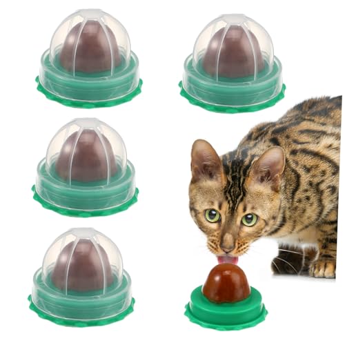 Kisangel 15 STK Katze süßigkeiten lecken lecken spaß Katze lecken Snack für Haustiere Katzenminze katzenurne Lutscher Katze Zuckerkugel Katze leckt Ball natürlich Spielzeug Katzenbonbons von Kisangel