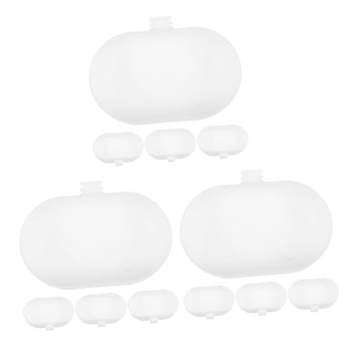 Kisangel 15 STK Vogelbad plastikwanne kunststoffwanne Bathtub Accessories wasserwanne Badewanne Vogelzubehör kleines Vogelduschbecken Papagei der Vogel Indigo Chin Vögel Kasten Weiß von Kisangel