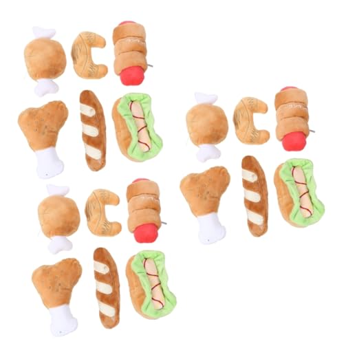 Kisangel 18 STK Plüschtiere Für Haustiere Zahnbürstenspielzeug Für Hunde Lernspielzeug Für Haustiere Pet Sound Stofftier Kuscheltiere Spielzeug -plüsch Karikatur Kleiner Burger Kisangel 18 STK Plüschtiere Für Haustiere Zahnbürstenspielzeug Für Hunde Lernspielzeug Für Haustiere Pet Sound Stofftier Kuscheltiere Spielzeug -plüsch Karikatur Kleiner Burger von Kisangel