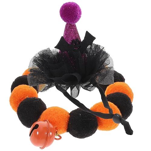 Kisangel 1Satz Katzenhalsband mit Halloween Elementen Hut und Glocke Dekorative Katzenkragen für Partys Süßes Design Elastisches Material Teilig Bat Hat Kisangel 1Satz Katzenhalsband mit Halloween Elementen Hut und Glocke Dekorative Katzenkragen für Partys Süßes Design Elastisches Material Teilig Bat Hat von Kisangel