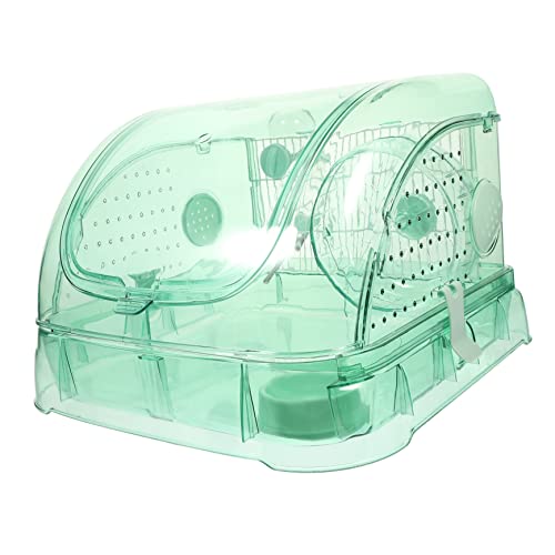 Kisangel 1Satz Transparente Hamsterbox Für Kleine Haustiere Hamsterversorgung Hamsterkäfig Schlafkiste Für Gestaltung Grüne Villa Für Hamster Und Pflegeleicht von Kisangel