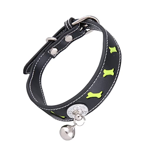 Kisangel 1Stk Haustier-Halskette elegant Lovely unikal Hundehalsband für Welpen Hundehalsketten für kleine Hunde Hund Halskette Halsband für Haustier Lederhalsband die Klingel von Kisangel