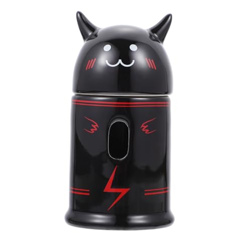 Kisangel 1Stk Hamster Wasser Flaschen Halter Hase Wassernapf tragbare sportwasserflasche Stand Hamster Wasserflaschenhalter Keramik Wasserflaschenhalter Wasserkocher für Haustiere Black von Kisangel