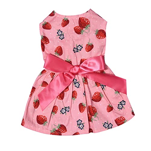 Kisangel 1stück Sommerkleid Für Kleine Hunde Ärmelloses Bowknot-hundekleid Süßes Sommeroutfit Für Haustiere Für Alltag Feiertage Und Fotoshootings Erdbeermuster Kisangel 1stück Sommerkleid Für Kleine Hunde Ärmelloses Bowknot-hundekleid Süßes Sommeroutfit Für Haustiere Für Alltag Feiertage Und Fotoshootings Erdbeermuster von Kisangel