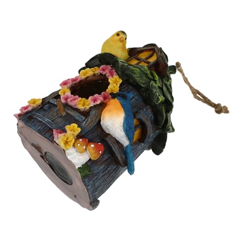 Kisangel Niedliches Vogelhaus-Ornament Aus Kunstharz Vogelnest Für Den Balkon Für Den Garten Kisangel Niedliches Vogelhaus-Ornament Aus Kunstharz Vogelnest Für Den Balkon Für Den Garten von Kisangel