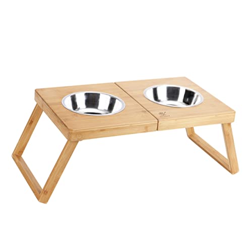 Kisangel Robustes Futterregal für Haustiere Hundenapfregal 2 Näpfe Faltbares Design für Katzen und Hunde Kisangel Robustes Futterregal für Haustiere Hundenapfregal 2 Näpfe Faltbares Design für Katzen und Hunde von Kisangel