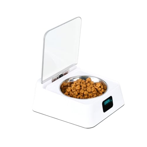 Kisangel 1Stück Automatischer Infrarot Induktions Tiernahrungsspender Für Katzen Und Futterzuführungs Schüssel Mit Rutsch Basis Sicher Für Automatische Fütterung von Kisangel