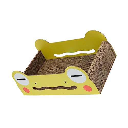Kisangel 1Stück Große Kapazität Katzenkratzbrett aus Wellpappe Cartoon Design für Kätzchen und Kleine Katzen und Schützt Ihre Möbel Kratzern Innenräume Kisangel 1Stück Große Kapazität Katzenkratzbrett aus Wellpappe Cartoon Design für Kätzchen und Kleine Katzen und Schützt Ihre Möbel Kratzern Innenräume von Kisangel