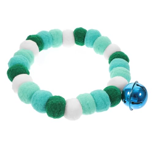 Kisangel 1stück Patrick's Day Haustier Kragen Mit Stoffball Zufällige Glockenfarbe Langlebige Dekoration Für Hunden Für Feiertage Und Feste von Kisangel
