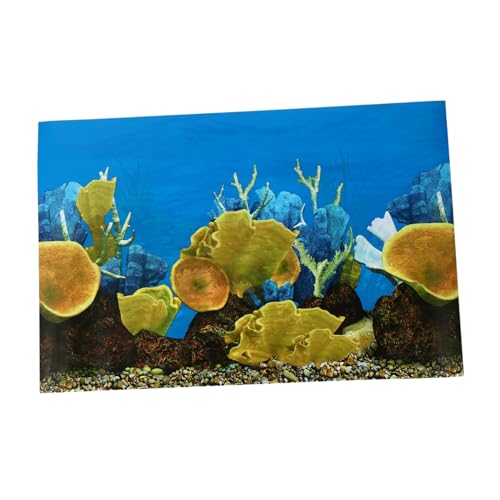 Kisangel 1stk Aufkleber Für Aquarien Aquarienbild Dekor Selbstklebender Aquarienhintergrund Aquarium-korallenkulisse Korallen Hintergrund Dekorpapier 3D Dickfilmpapier Hintergrundpapier von Kisangel