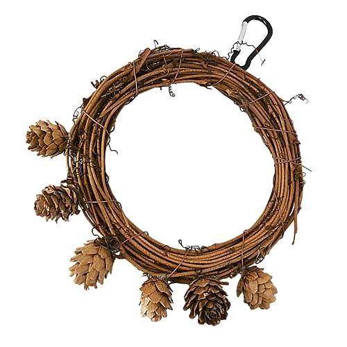Kisangel 1stk Die Schaukel Papageienspielständer Hamsterspielzeug Kauspielzeug Für Vögel Wellensittich Papageienkäfig Barsch Zum Aufhängen Coop Träger Rattan von Kisangel