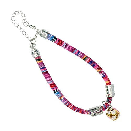 Kisangel 1stk Glockenkragen Boho Welpenhalsband Katzenkette Welpen Hundehalsbänder Für Welpen Kätzchen Glockenhalsband Halsschmuck Für Haustiere Tuch Dropshipping Schmücken von Kisangel