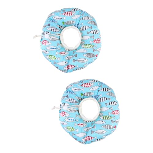 Kisangel 2stücke Verstellbarer Katzenkragen Schutzkragen Für Katzen Und Hunde Softes Material Anti-Kratzer Design Collar Für Erholung Nach Operationen Mit Fischmuster Kisangel 2stücke Verstellbarer Katzenkragen Schutzkragen Für Katzen Und Hunde Softes Material Anti-Kratzer Design Collar Für Erholung Nach Operationen Mit Fischmuster von Kisangel