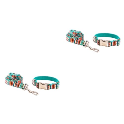 Kisangel 2 STK Gehorsamsrückruftraining pet Supplies haustierbedarf Leine Hundehalsband mit Schnellverschluss langes Polyester-Hundeseil Hundetraining führen Volksbrauch Gürtel einstellen von Kisangel