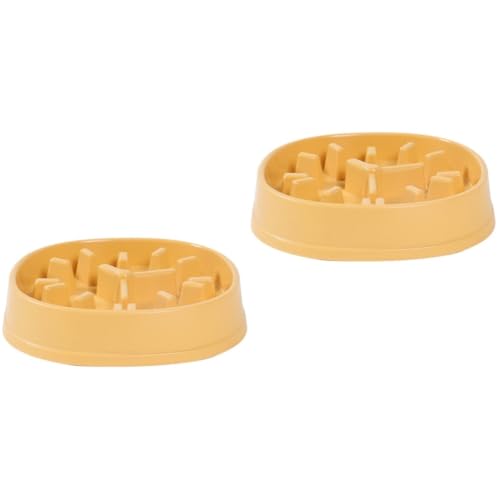 Kisangel 2 Stücke Porzellan Slow Feeder Hundenapf Pet Slow Feeder Choke Kunststoff Nicht Für Nass-trockenfutter von Kisangel