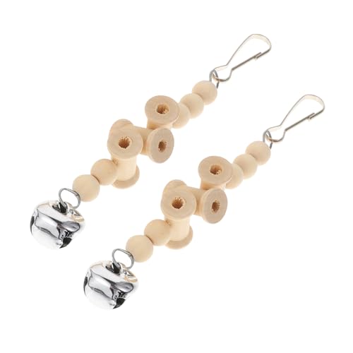 Kisangel 2stücke Holz Kauspielzeug Für Papageien Mit Glocke Bird Beißspielzeug Als Hängespielzeug Für Nymphensittiche Sittiche Und Andere Kleine Vögel Zum Knabbern Und Spielen Kisangel 2stücke Holz Kauspielzeug Für Papageien Mit Glocke Bird Beißspielzeug Als Hängespielzeug Für Nymphensittiche Sittiche Und Andere Kleine Vögel Zum Knabbern Und Spielen von Kisangel