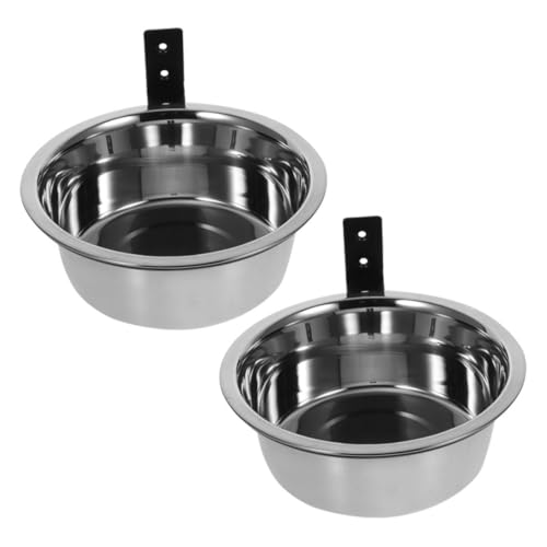 Kisangel 2 Sätze Erhöhte Wandmontierte Futterstation für Haustiere mit Hundenäpfen für Katzen und Hunde Platzsparend Langlebig und Einfach zu Reinigen von Kisangel