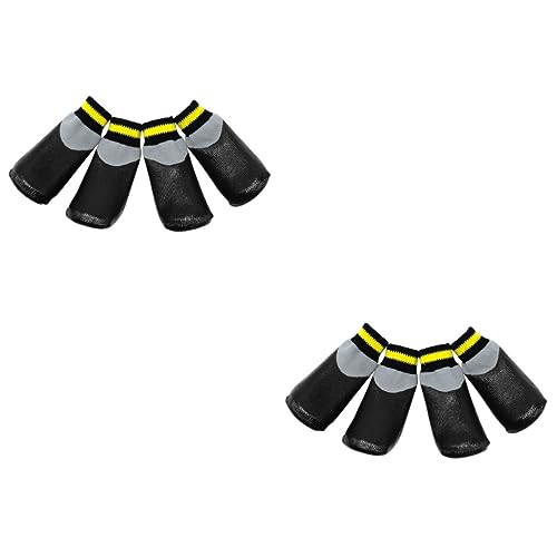 Kisangel 2 Sets Protect Paws: /Set Hundeschuhe - Regenstiefeletten Socken Für Welpen Größe 5 Schwarz Kisangel 2 Sets Protect Paws: /Set Hundeschuhe - Regenstiefeletten Socken Für Welpen Größe 5 Schwarz von Kisangel