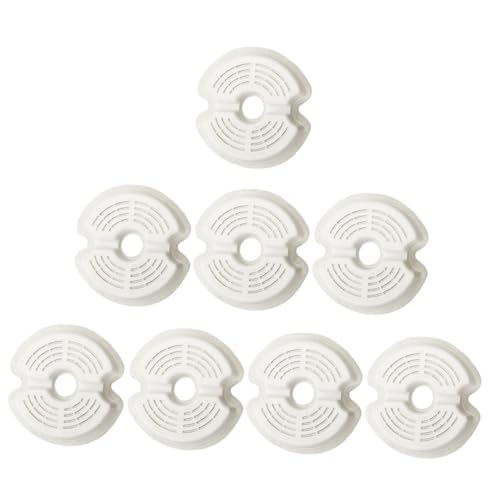 Kisangel 2 Sätze Pet Trinkbrunnen Filter Rund mit Kerbe Ersatzfilter für Katzen und Hunde Wasserspender Wasserfilter Langlebig und Schnell von Kisangel