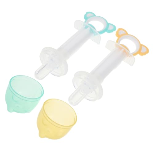 Kisangel 2 Satz Multifunktionale Haustier Futter und Medikamentenspender mit Weichem Futterrohr Verschlucken Design Einfach zu Reinigen Geeignet für Kleine Hunde Katzen Welpen und Kätzchen von Kisangel